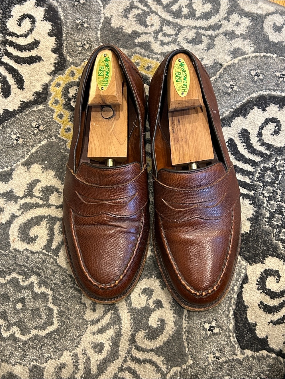 Allen Edmonds Randolph loafer 8.5e dark chili grain